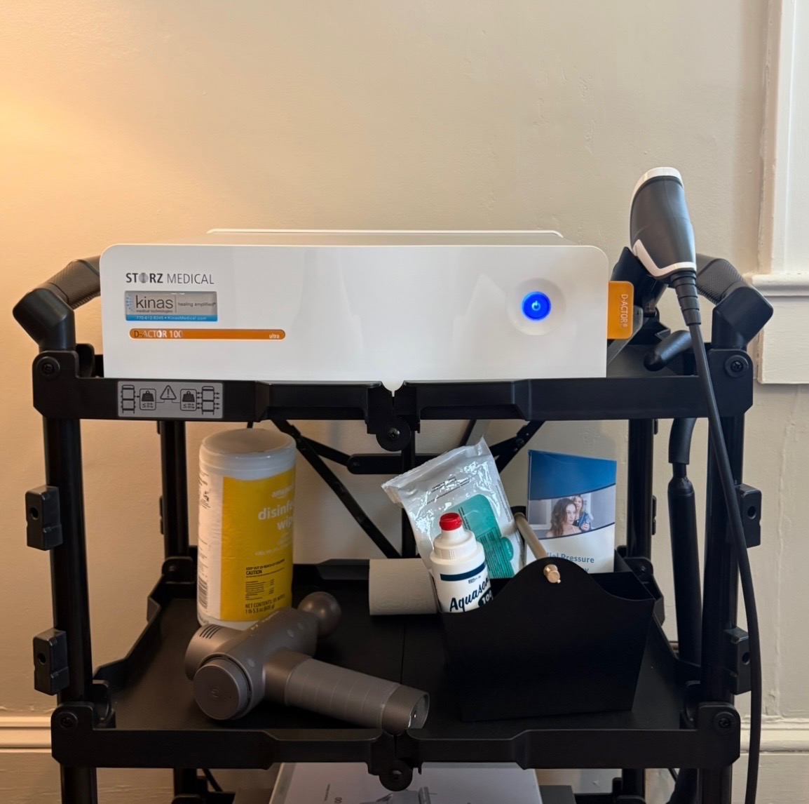 STORZ Medical acoustic shockwave therapy machine used at Restoration Chiropractic & Wellness in Griffin, Georgia